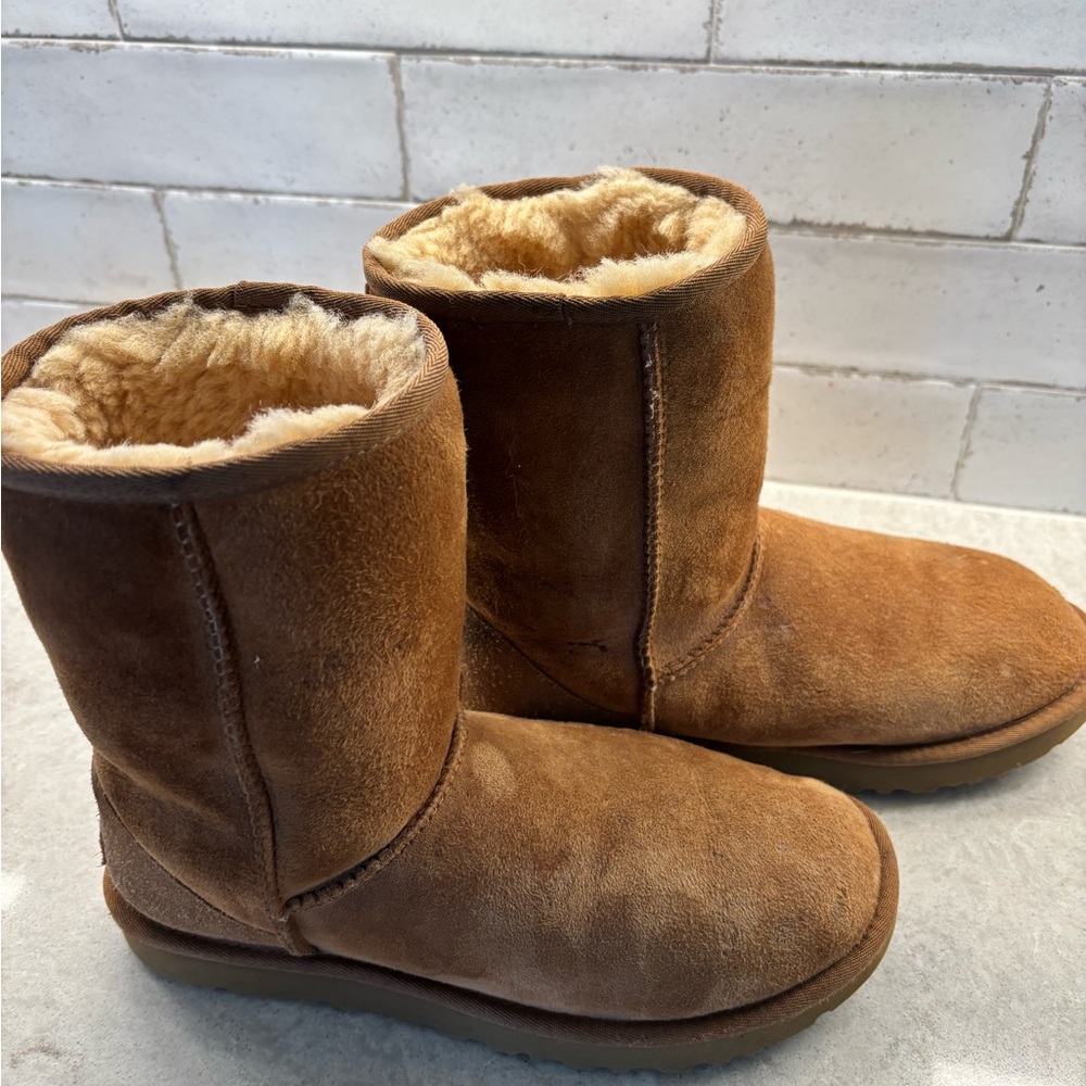 UGG Tan Shearling Lined Boots